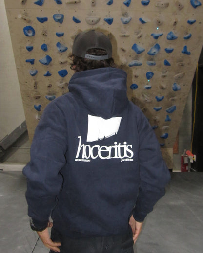 Looking Out Navy Hoodie