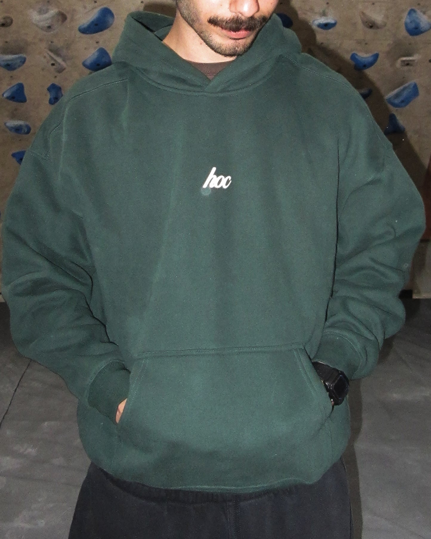 Looking Out Green Hoodie